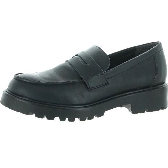 BRAND NEW SPRIT WOMEN'S SAGAN FAUX LEATHER LUGGED SOLE PENNY LOAFERS - Picture 4 of 16